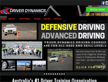 Tablet Screenshot of driverdynamics.com